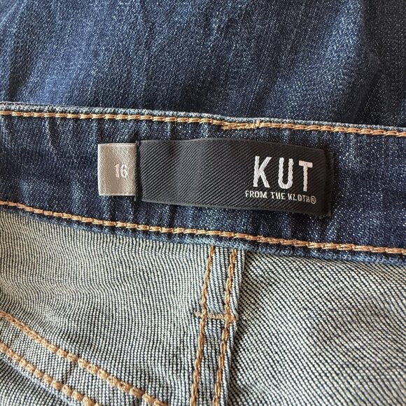 Women's Plus 16 Kut from the Kloth Catherine Boyfriend Raw Hem - Picture 4 of 6